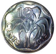10 Cents - Mswati III, Eswatini, 2015 reverse image