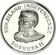 20 Cents - Sobhuza II Independence obverse image