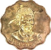 20 Cents - Sobhuza II obverse image