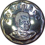 20 Cents - Mswati III obverse image