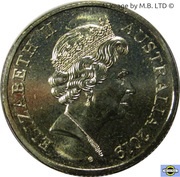 1 Dollar - Elizabeth II 5th portrait - Mob of Roos; Vladimir Gottwald Obverse obverse image