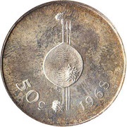 50 Cents - Sobhuza II Independence reverse image