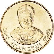 1 Lilangeni - Mswati III 2nd portrait reverse image