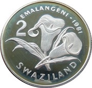 2 Emalangeni - Sobhuza II Diamond Jubilee of King Sobhuza II reverse image