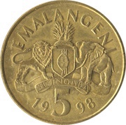 5 Emalangeni - Mswati III reverse image