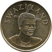 5 Emalangeni - Mswati III Independence obverse image