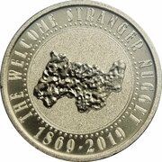 1 Dollar - Elizabeth II 6th Portrait - Welcome Stranger, Australia, 2019 reverse image
