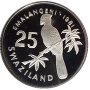 25 Emalangeni - Sobhuza II Diamond Jubilee of King obverse image