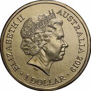 1 Dollar - Elizabeth II 4th Portrait - Treaty of Versailles obverse image