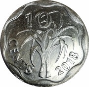 10 Cents - Mswati III, Eswatini, 2018-2021 reverse image