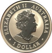 1 Dollar - Elizabeth II 6th Portrait - 1919 Kookaburra obverse image