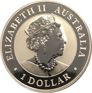 1 Dollar - Elizabeth II 6th Portrait - Emu - Silver Bullion Coin obverse image