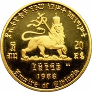 20 Dollars - Hailé Selassié I 2nd Reign; Golden Jubilee reverse image