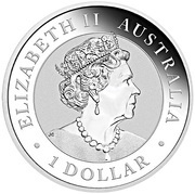 1 Dollar - Elizabeth II 6th Portrait - Australian Kookaburra obverse image