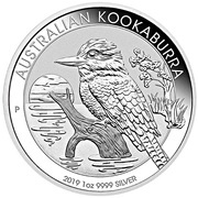1 Dollar - Elizabeth II 6th Portrait - Australian Kookaburra, Australia, 2019 reverse image