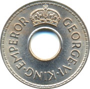 ½ Penny - George VI obverse image