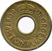 ½ Penny - George VI obverse image