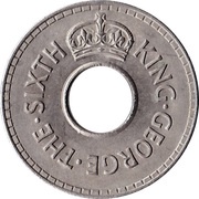 ½ Penny - George VI obverse image