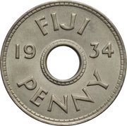 1 Penny - George V reverse image
