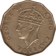 3 Pence - George VI obverse image