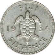 6 Pence - George V reverse image