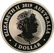 1 Dollar - Elizabeth II 6th Portrait - Australian Silver Swan obverse image