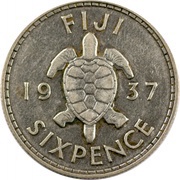 6 Pence - George VI reverse image
