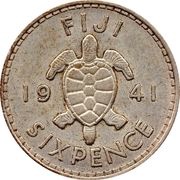 6 Pence - George VI reverse image