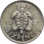 6 Pence - George VI reverse image
