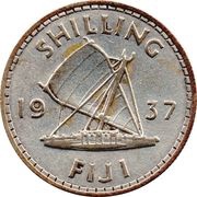 1 Shilling - George VI reverse image
