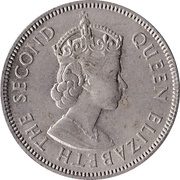1 Shilling - Elizabeth II 1st portrait obverse image