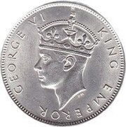 1 Florin - George VI obverse image