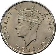 1 Florin - George VI obverse image