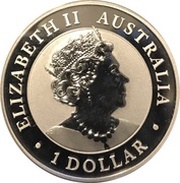 1 Dollar - Elizabeth II 6th Portrait - Australian Wedge-Tailed Eagle - Silver Bullion Coin obverse image