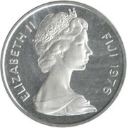 2 Cents - Elizabeth II 3rd portrait; Silver Proof Issue obverse image