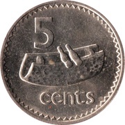 5 Cents - Elizabeth II 2nd portrait reverse image