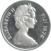 5 Cents - Elizabeth II 2nd portrait; Silver Proof Issue obverse image
