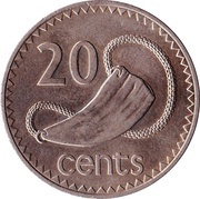 20 Cents - Elizabeth II 2nd portrait reverse image