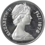20 Cents - Elizabeth II 2nd portrait; Silver Proof Issue obverse image