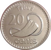 20 Cents Kaka, Fiji, 2012-2014 reverse image
