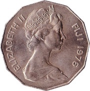 50 Cents - Elizabeth II 2nd portrait obverse image