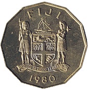 50 Cents - Elizabeth II Independence obverse image