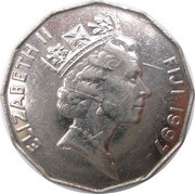 50 Cents - Elizabeth II 3rd portrait obverse image