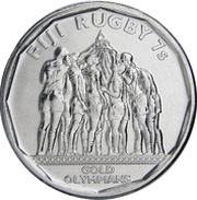 50 Cents Rugby 7's, Fiji, 2017 reverse image