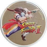 50 Cents Street Fighter II Vega, Fiji, 2021 reverse image