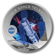 ½ Dollar Hubble Telescope reverse image