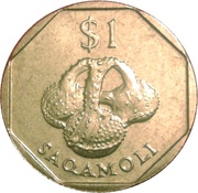 1 Dollar - Elizabeth II 3rd portrait reverse image