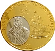 1 Dollar - Elizabeth II Sir Francis Drake reverse image