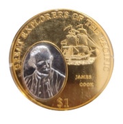 1 Dollar - Elizabeth II James Cook reverse image