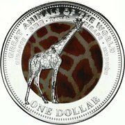 1 Dollar - Elizabeth II Giraffe reverse image